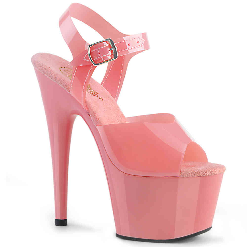 Pleaser - ADORE-708N Sandaal met enkelband, Paaldans schoenen - Paaldans schoenen - Roze
